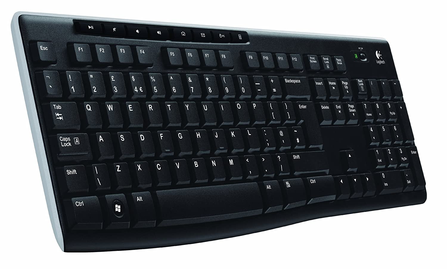 Vervuild afbreken Marine Logitech K270 Wireless Keyboard (UK Version) (Used Grade B) - Walmart.com