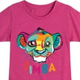 thumbnail image 3 of The Lion King - Colorful Simba - Toddler & Youth Girls Short Sleeve Graphic T-Shirt, 3 of 5