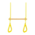 thumbnail image 4 of jinwen Swing Bar with Gymnastic Rings Adjustable for Family Fun Get Togethers Games yellow, 4 of 9