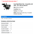 thumbnail image 2 of Front Right Wheel Hub - Compatible with 2005 - 2011 Mercury Mariner 2006 2007 2008 2009 2010, 2 of 2