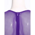 thumbnail image 7 of iiniim Women Lyrical Dress Elegant Modern Contemporary Dance Sparkly Flowy Mesh Tulle Split Long Skirt Purple XXL, 7 of 7