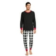 thumbnail image 5 of Holiday Time Men's Plaid Matching Family Pajamas Set, 2-Piece, Sizes S-3X, 5 of 8