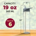 thumbnail image 5 of Tritan Sports Bottles with Straw 19 oz. Set of 6, Bulk Pack - Great for Gym, Hiking, Cycling, Camping, Backpacking, School - Clear, 5 of 5