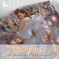 thumbnail image 4 of Candy Gingerbread Bedding Duvet Cover Set Queen Size 4 Pieces Christmas Tree Light Ball Cute Fantasy Bedding Set with Zipper Closure, 1 Comforter Cover 90x92 Inches 1 Flat Sheet & 2 Pillow Cases, 4 of 7