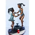 thumbnail image 3 of Young dancing girls circling fountain bronze statue -  Size: 14" x 29" x 38"H., 3 of 11
