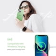 thumbnail image 5 of Designed for iPhone 13 Mini Case, [Support Wireless Charging] Soft Silicone Slim Anti-Scratch Case for iPhone 13 Mini 5.4 inch, Light Green, 5 of 12