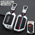 thumbnail image 1 of Car Key Fob Cover Case Protector Zinc Alloy Flip Key Case Cover Holder For Jeep Wrangler JT Gladiator Remote Fob, 1 of 11