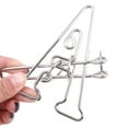 thumbnail image 2 of Challenging Metal Letter A Ring Puzzle Brain Teaser Game for Adults Kids, 2 of 6