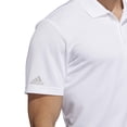 thumbnail image 2 of adidas Golf Men's Performance Polo, White, Large, 2 of 8