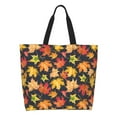 thumbnail image 1 of Fotbe Colorful Maple Leaves Bolsa Tote Estética de Lona con Estampado para Mujer - Bolsa Reutilizable de Hombro Casual para Vacaciones, Compras, Trabajo y Gimnasio, 1 of 8