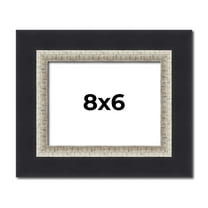 8x6 Frame Black Real Wood Picture Frame Width 2.25 Inches | Interior Frame Depth 0.5 Inches |