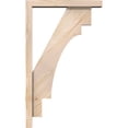 thumbnail image 3 of Ekena Millwork 3 1/2"W x 18"D x 30"H Merced Block Smooth Bracket w/ Offset Brace, Douglas Fir, 3 of 25