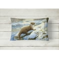 thumbnail image 2 of Carolines Treasures ASA2187PW1216 Winter Otter Fabric Decorative Pillow, 2 of 3