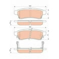 thumbnail image 2 of TRW TPC1100 Premium Ceramic Rear Disc Brake Pad Set Fits select: 2005-2017 NISSAN FRONTIER, 2005 NISSAN XTERRA, 2 of 2
