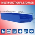thumbnail image 3 of Akro-Mils 6 Pack AkroBins Plastic Nesting Storage Bins, Space-Saving Organizers, Green, 3 of 7
