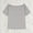 c01Gray, variant on JGGSPWM Women's Off The Shoulder Tops, Short Sleeve Off Shoulder Shirts Casual Summer Loose Tunics Tee Blouse Gray XL
