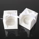 thumbnail image 2 of 12 / set Caja de cupcakes de tarta de papel Kraft Yotijar Blanco Favores de pastel de boda, 2 of 10