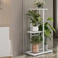 thumbnail image 6 of RBCKVXZ Plants Stand indoor outdoor - 3 Tier Tall Metal Flower Pot Holder Potted Display Rack - 22.6in Tall Corner Plants Shelf for Patio Garden Balcony Living Room Bedroom (White), 6 of 6