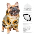thumbnail image 2 of Bingfone Sunflowers And Bee Dog Clothes Hoodie, Pet Winter Coat,Puppy Sweatshirts for Small Dogs Boy Girl,Suitable for All Breeds-X-Large, 2 of 6