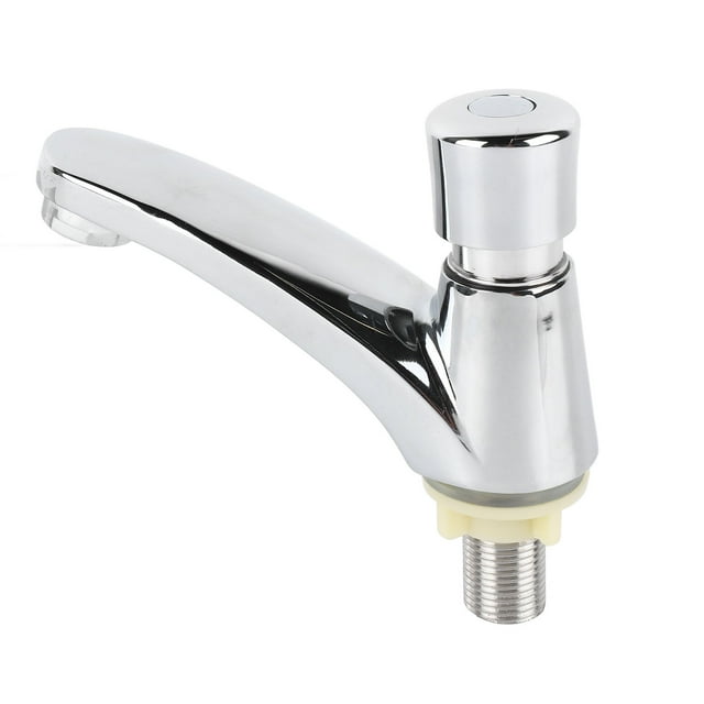 Time Delay Basin Sink Faucet, Self Closing Basin Sink Tap Push Switch For Bathroom
