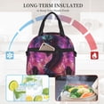 thumbnail image 4 of Easygdp Neon Futuristic Dragon Caja de Almuerzo para Mujeres y Hombres, Bolsa de Almuerzo Insulada, Bolsas Reutilizables Impermeables para Viajes, Trabajo y Picnics, 4 of 7