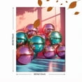 thumbnail image 3 of UXIEQU 12x16 Inch Emerald Green Disco Balls Canvas Wall Art Maximalist Home Decor, 3 of 8