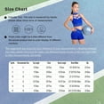 thumbnail image 5 of Mufeng Girls Gymnastics Ballet Dancewear 2Pcs Shiny Rhinestone Crop Top And Shorts Set Dance Stage Performance Outfit Navy Blue 12, 5 of 5