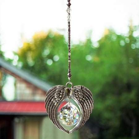 

Baikeli Angel Suncatcher Crystal Angel Feather Crystal Suncatcher Home Decoration Pendant Jewelry Decoration & Hangs