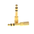 thumbnail image 5 of Adaptador Par de Audio Jack Adaptador Convertidor de Estéreo Enchufe para Guitarras Eléctricas Micrófono de Auriculares de 3,5 mm 6.35mm Macho a Hembra Tomshoo Adaptador, 5 of 5