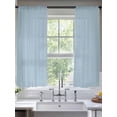 thumbnail image 2 of Sky Blue Sheer Curtains 72 Inch Length 2 Panels Set for Living Room/Bedroom, Modern Pure Winter Sky Blue Semi Curtain Sheers Drapes Rod Pocket Curtains Window Treatment Set 52''x72''x2, 2 of 7