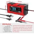 thumbnail image 5 of 10A 12V LiFePO4 Batteriladdare, Smart Batteriladdare med Automatisk Reparationsfunktion och LCD-Skärm, Bilbatteriladdare, 5 of 5