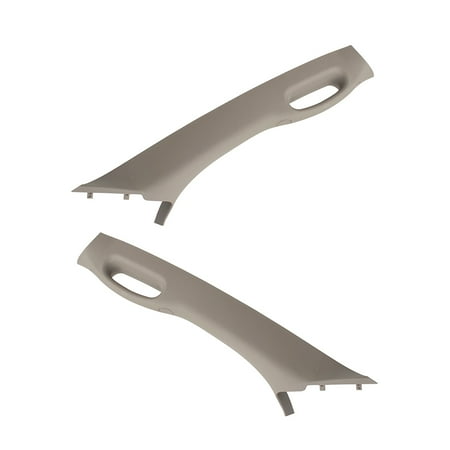 - BROCK Pair Set Inside Gray A Pillar Trim Panels w/ Pull Grab Handles for 06-10 Dodge Ram Pickup Truck 1TE75BD1AA 1TE74BD1AA