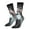 2 Black-1, variant on Flower Crown White Horse Crew Socks for Men & Women, Breathable Casual Athletic Ankle Socks