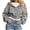 Gray, variant on Khunlpohl Womens Full Zip Sweatshirts Jacket Hoodies Drawstring Cropped Coat Fall Winter Casual Athletic Coats with Pockets