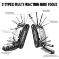 thumbnail image 3 of ROCKBROS 16-in-1 Bike Multitool Kit, Portable Foldable Repair Tool with Allen Wrench, Tire Levers, for Mountain, Road Bikes, EBike, 3 of 9