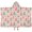 Princess Dress Castle, variant on Princess Flower Dress Pattern Hooded Bath Towel,50"x30" for Ages 3 To 12 Kids, Quick Dry Lightweight Soft Microfiber Hood Beach Towel Cover Up for Kids