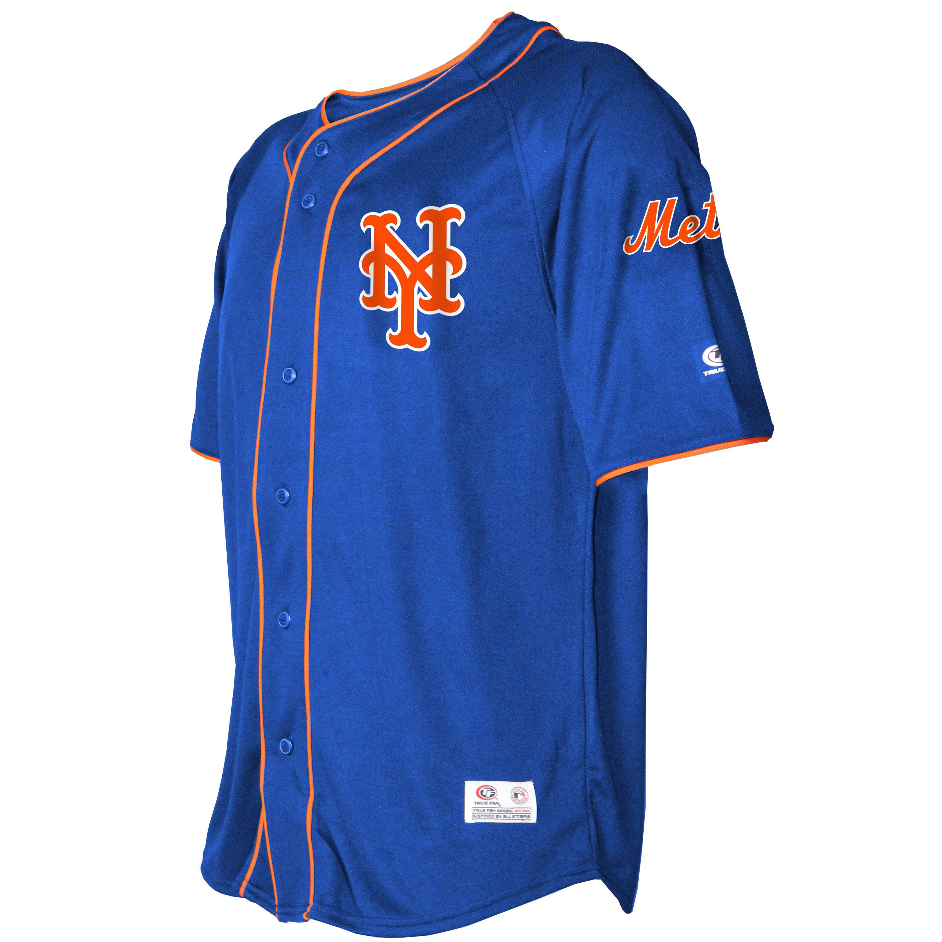 mets button down jersey