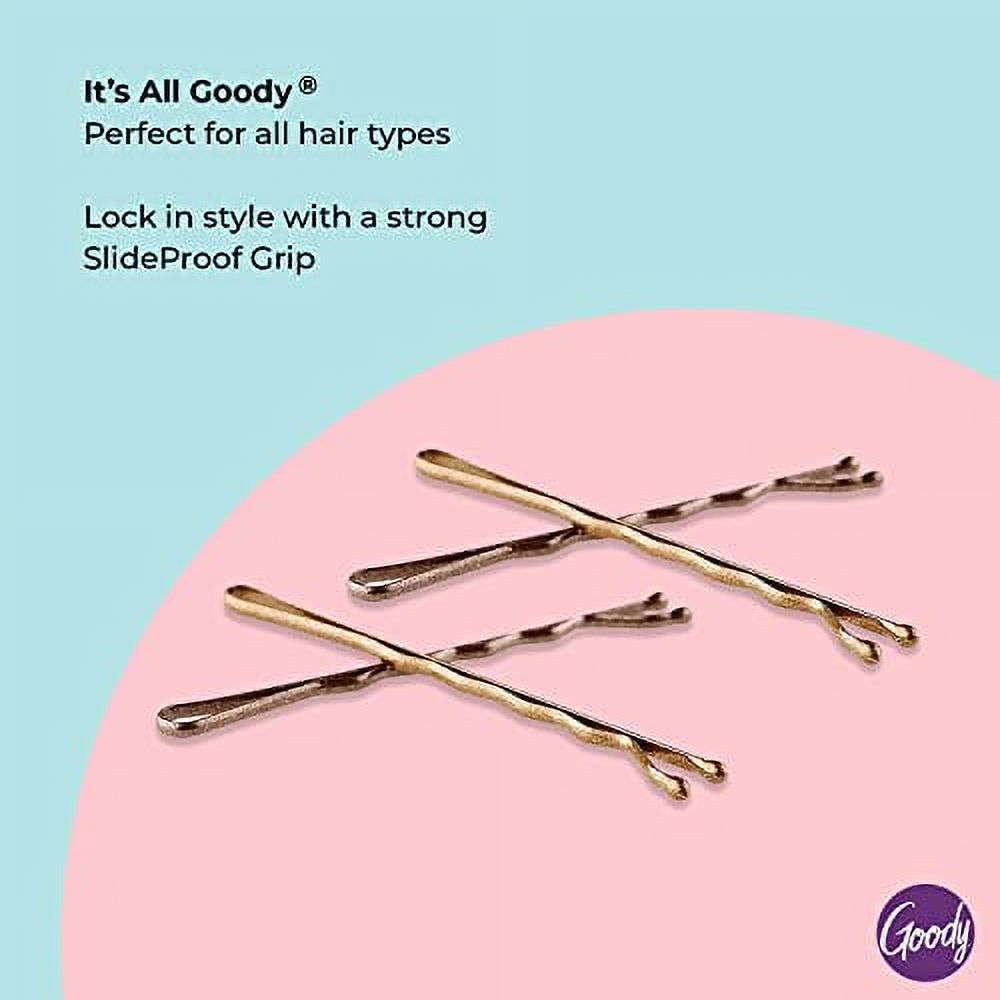 Goody Ouchless Hair Bobby Pins - 50 Count, Assorted Brunette Colors - Slideproof and Lock-In Place - Suitable for All Hair Types - Pain-Free Hair Accessories for Women and Girls - All Day Comfort - image 3 of 3
