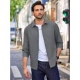 thumbnail image 5 of COOFANDY Mens Button Down Shirts Long Sleeve Casual Shirts Wrinkle Free Dress Shirts, 5 of 6