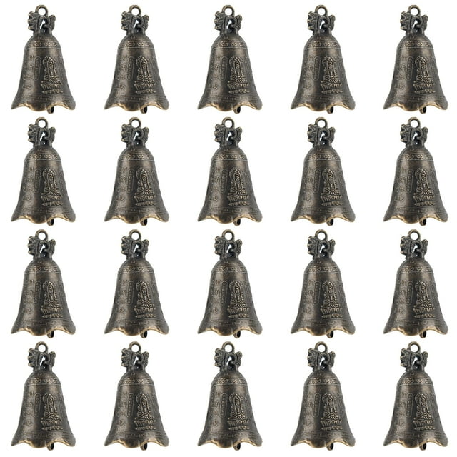 Adorno Colgante AUEAR 20 Unidades Cascabeles Bronce 5x3 cm