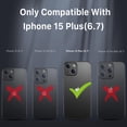 thumbnail image 3 of Funda MYBAT Maverick MagSafe Clip para iPhone 15 PLUS Azul con Mica, 3 of 9