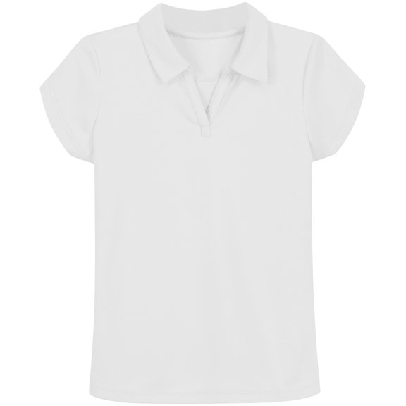 Polo Nautica School Uniform de manga corta para niña - Blanco