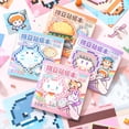thumbnail image 4 of Perler Bead Sticker Book, Cartoon Pixel Animal Bean Book Educational Toy, Childrens Book, 4 of 8