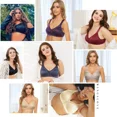 thumbnail image 7 of Wingslove Women's Full Coverage Plus Size Bra Non Padded Wireless Minimizer Bra, Mint Green 40B, 7 of 7