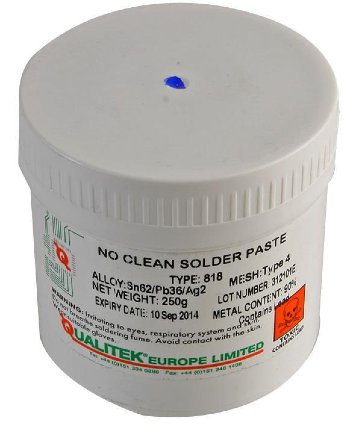 QUALITEK 818 Low Residue NoClean Solder Paste