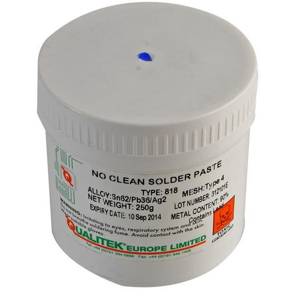 QUALITEK - 818 Low Residue No-Clean Solder Paste