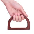 thumbnail image 4 of Xiao Hua Reemplazo de asa de madera para bolso de 4 piezas, suministros para hacer carteras de bolso en forma de D, marrón, 4 of 5