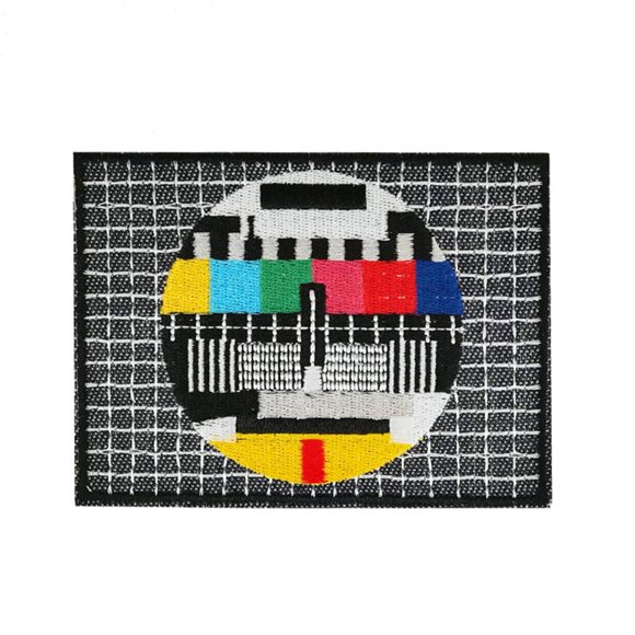 Cute-Patch Carte de Test Rétro Brodée à Repasser sur Patchs à Coudre Emblème Vintage