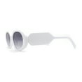 thumbnail image 3 of Minimal Mod Clout Trendy Plastic Fashion Sunglasses White Smoke, 3 of 4