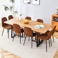 thumbnail image 7 of Wood Dining Table Set for 4,67" Dining Room Table Set,Rectangle Wood Dinner Tables Set with 4 Thick Cushion Upholstered Chairs,Kitchen Tables and Chairs Sets for 4 Easy Assembly, 7 of 7
